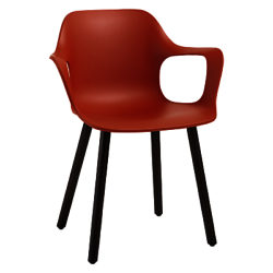 Vitra HAL Armchair Orange / Dark Oak